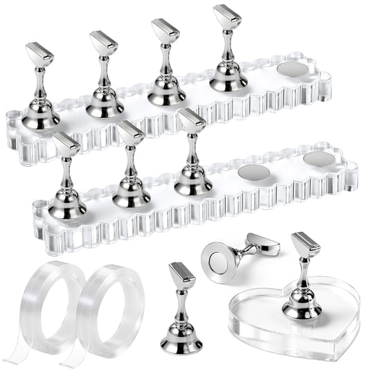 Fandamei clear wave base and metallic holders showing stable display benefit