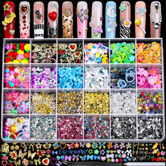 Fandamei open 24-grid kit showing all charms and organization benefits