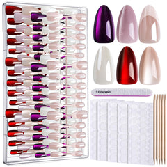 Fandamei front packaging showing six-color almond press-on kit for versatile styling