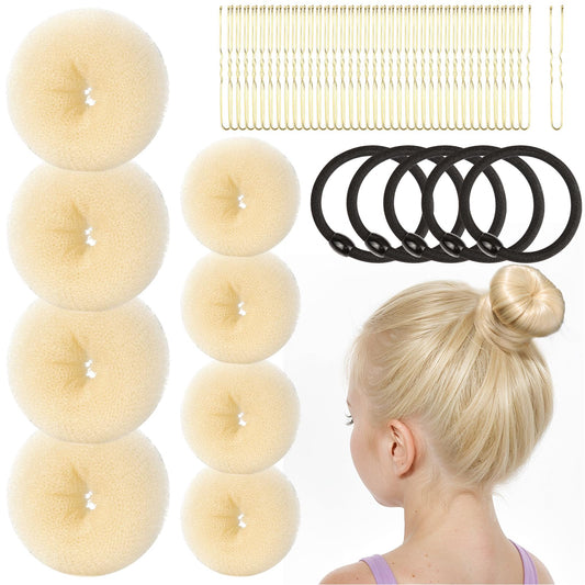 Fandamei front packaging showing the 8-piece bun maker set and accessories for easy styling