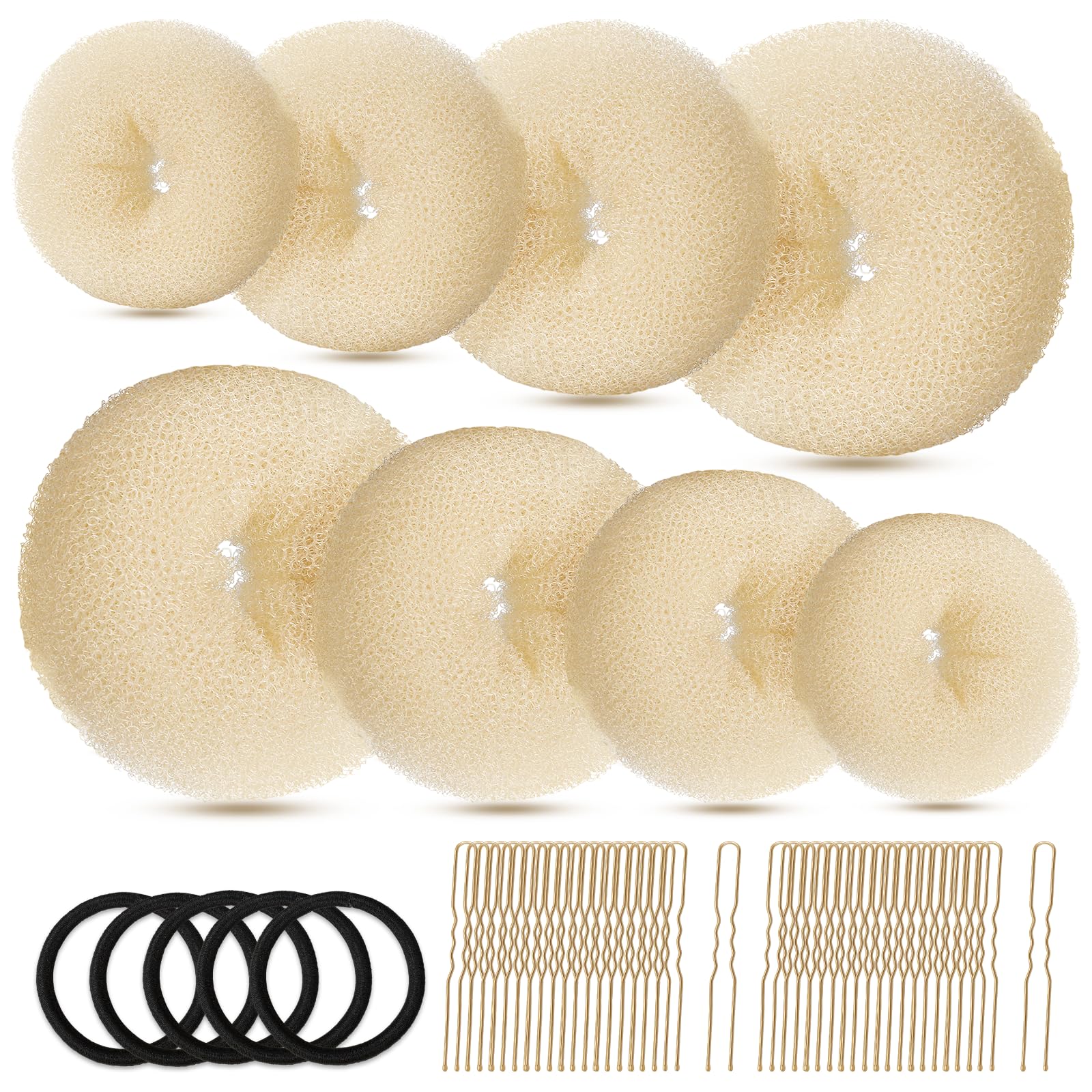 Fandamei front packaging showing gold bun makers and accessories for quick styling