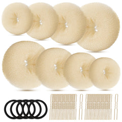 Fandamei front packaging showing gold bun makers and accessories for quick styling