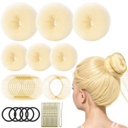 Fandamei front packaging showing complete kid bun kit, quick styling benefit