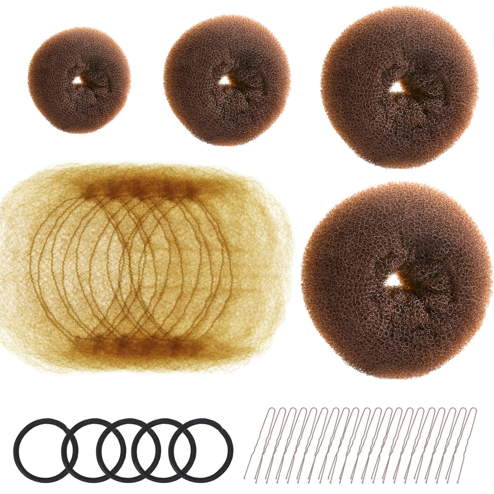 Fandamei front packaging light brown showing full bun maker kit for easy styling