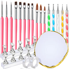 FANDAMEI pink kit front packaging showing full nail art tool set and tidy storage benefit