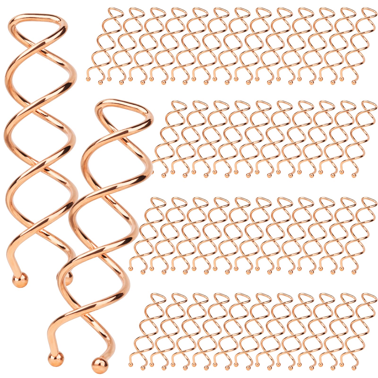Fandamei front packaging showing 50 rose gold pins, ready for styling