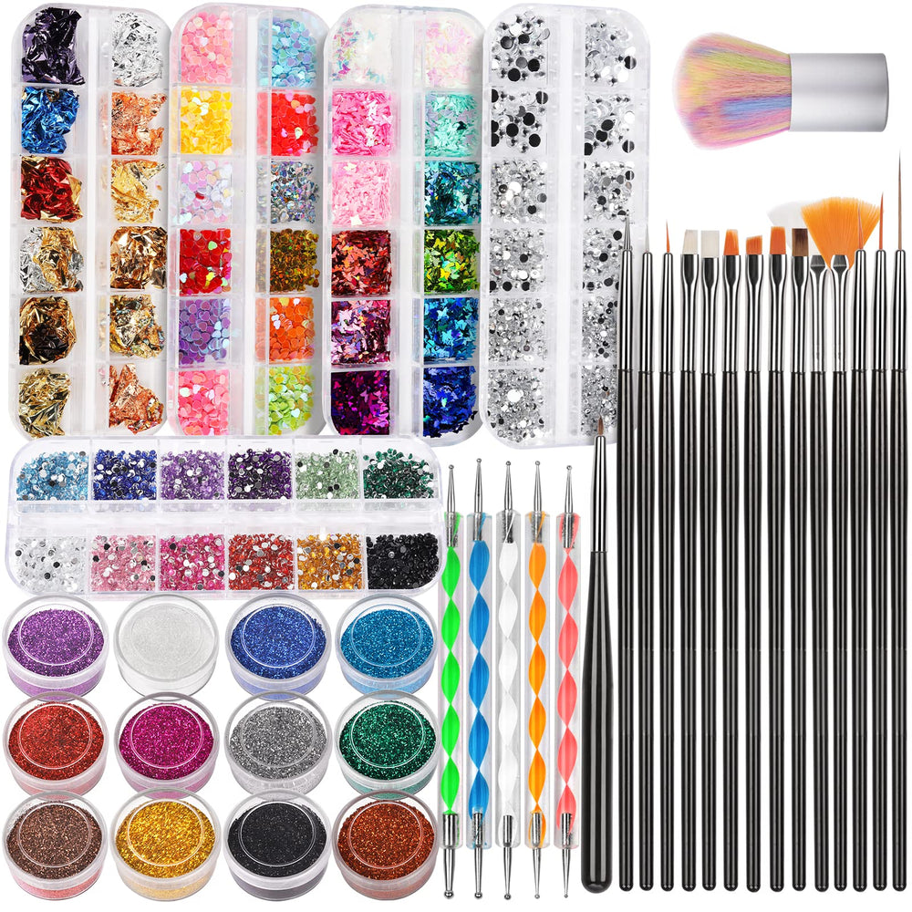 Fandamei front packaging showing full nail art kit for easy selection and storage