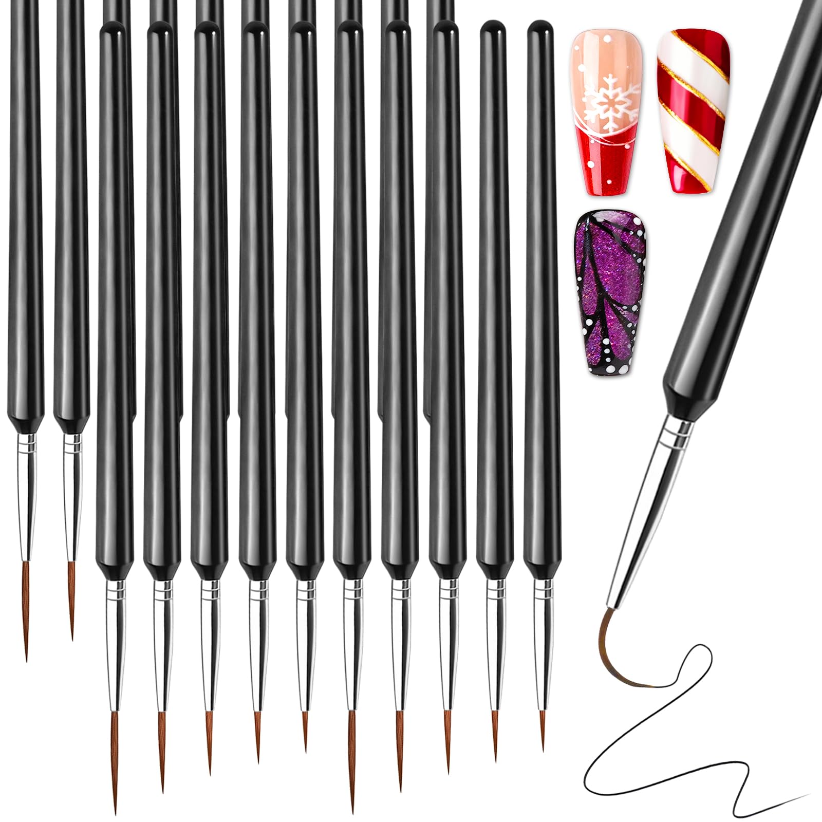 Fandamei front packaging showing full 20-piece brush set and sizes for organized selection benefit