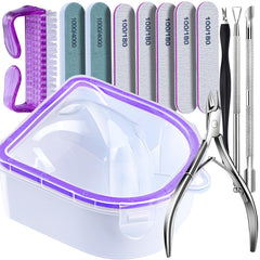 Fandamei front view of soaking bowl showing ergonomic shape and efficient soak benefit