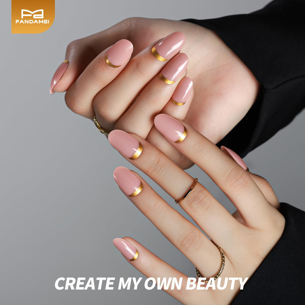 Fandamei spread of chunky and fine glitter nails for bold sparkle