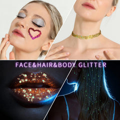 fandamei used as hair glitter streak, luminous accents for hairstyles benefit