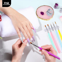 Fandamei manicure workstation lifestyle scene promoting creativity and organized workflow