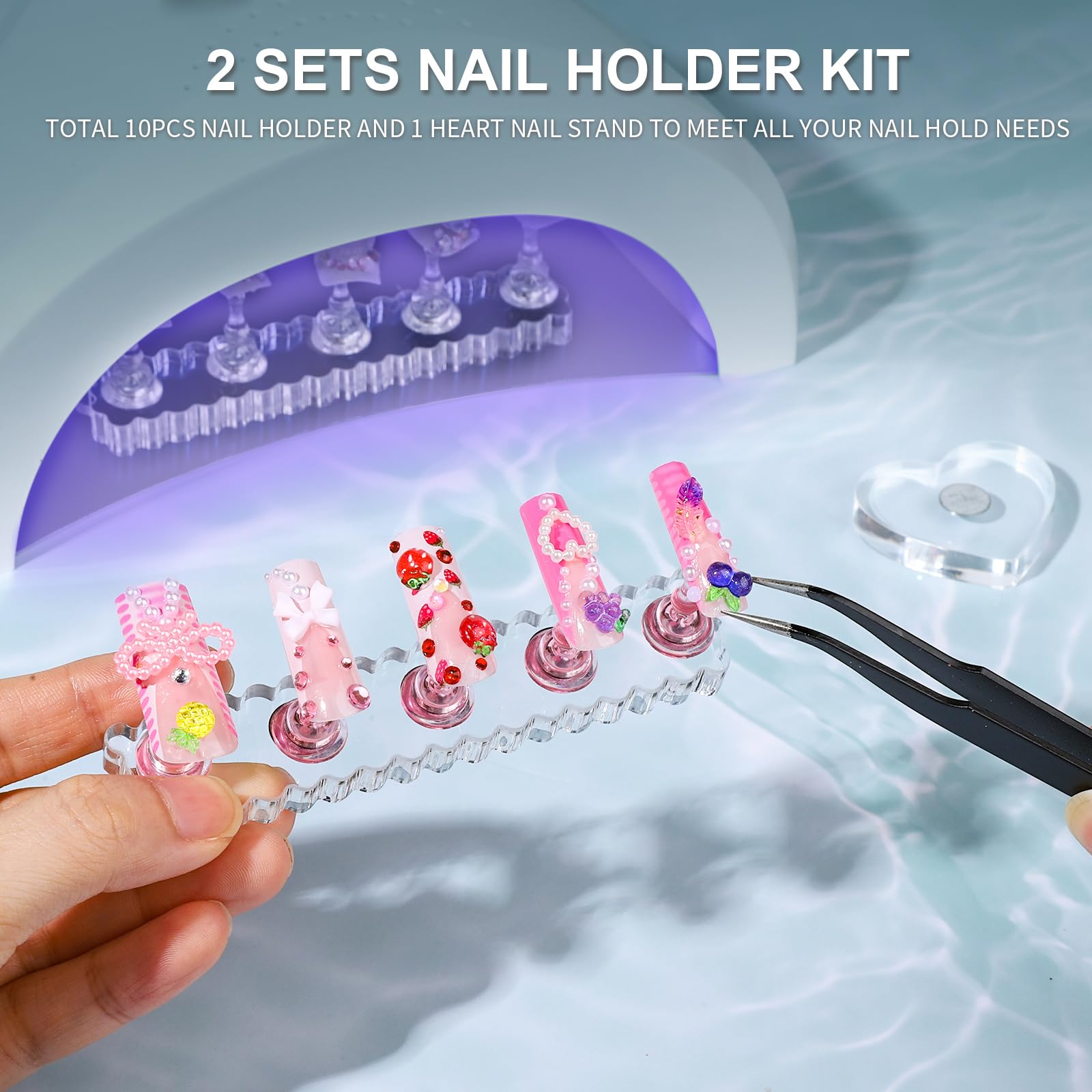 Fandamei lifestyle nail art photo setup showcasing professional display