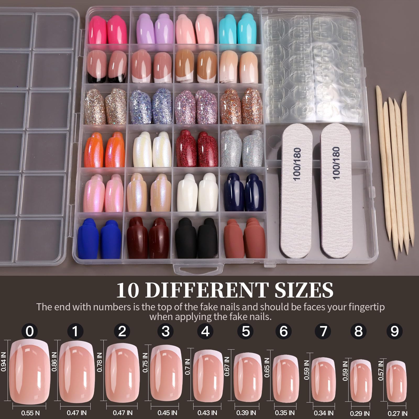 Fandamei lifestyle wearing medium square coffin nails showing wearable salon-style result