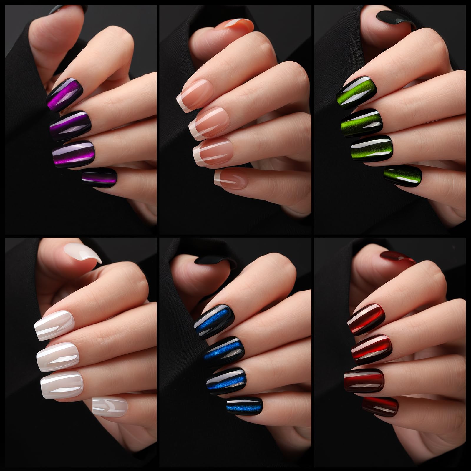 Fandamei short square nails worn on hands demonstrating wearable, everyday elegance
