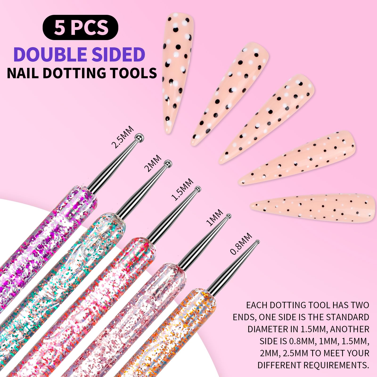 Fandamei magnetic nail stands arranged on base offering steady tip holding