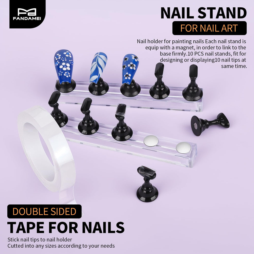 Fandamei magnetic stands arranged holding multiple tips for stable work