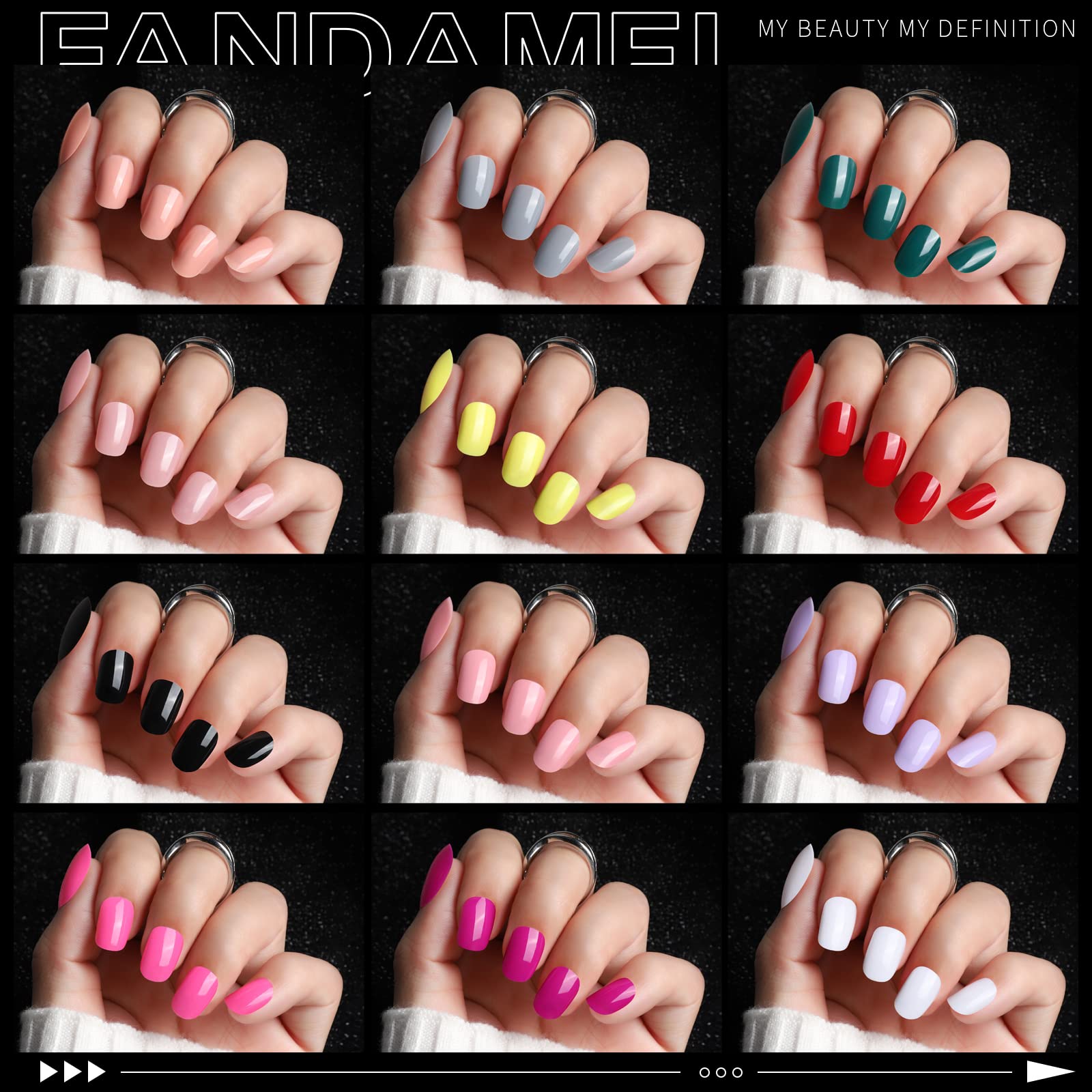 Fandamei manicure tools including files and orange sticks for prepping and shaping