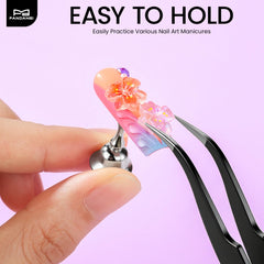 Fandamei metallic silver holders detail showing scratch-resistant glossy finish
