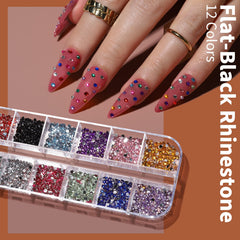 Fandamei nail foils and iridescent flakes for metallic and reflective accents