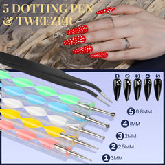 Fandamei nail kit in use during manicure showing professional-looking results benefit