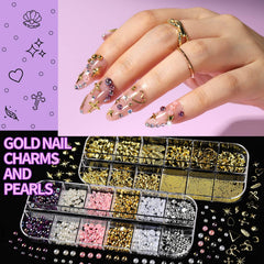 Fandamei nails in use showing finished manicure and bold decorative effect