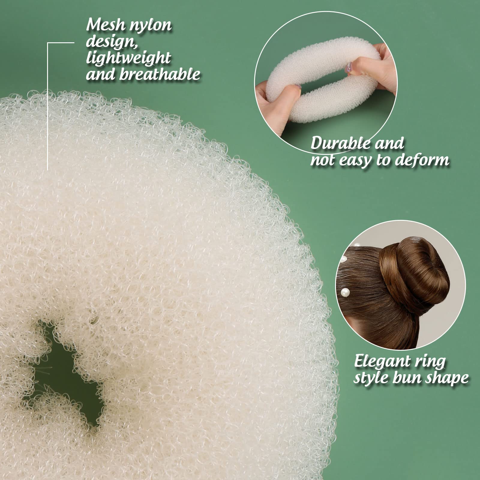 Fandamei hair net close-up showing breathable mesh comfort