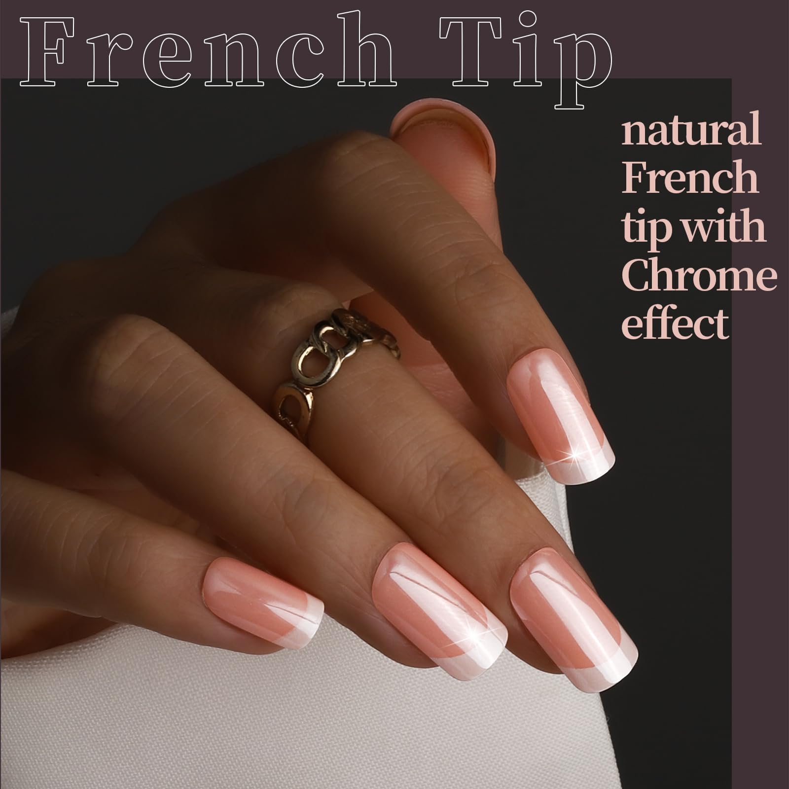 Fandamei ombre nails detail showing smooth color transition and glossy finish