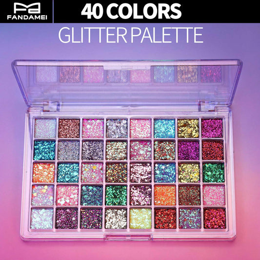 Fandamei open palette displaying full color range for versatile makeup looks