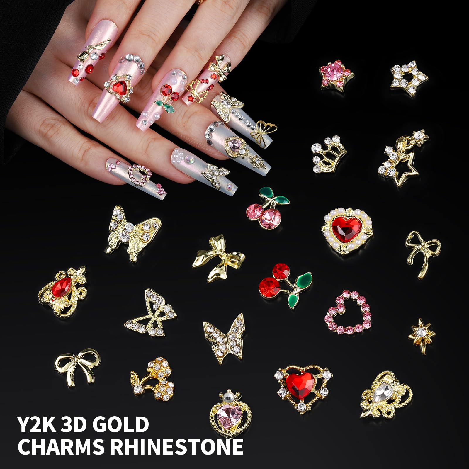 Fandamei pearl and stud assortment showing elegant layering options