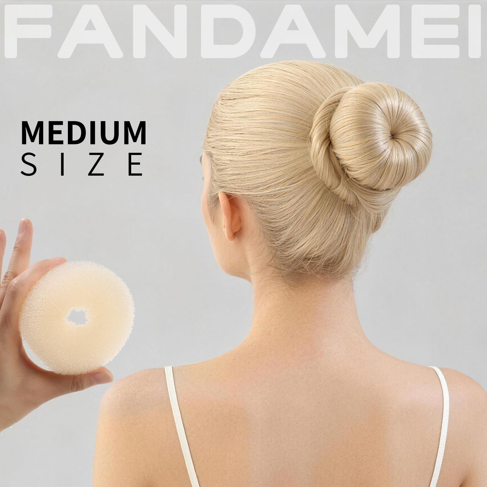 Fandamei gold pins and black elastics laid out, secure hold benefit