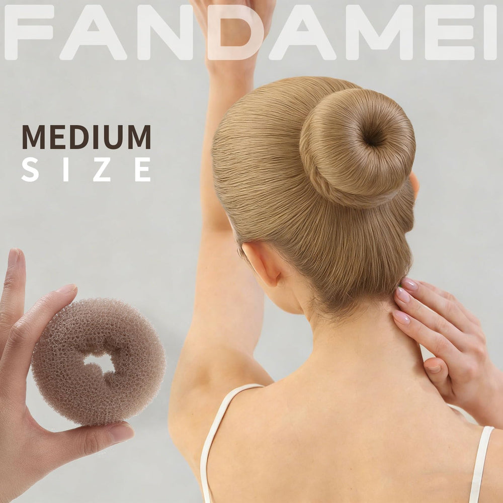 Fandamei rounded-end pins and elastics layout for secure, hair-friendly hold