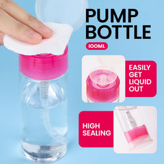 Fandamei pump bottle dispensing remover onto wipe for controlled application