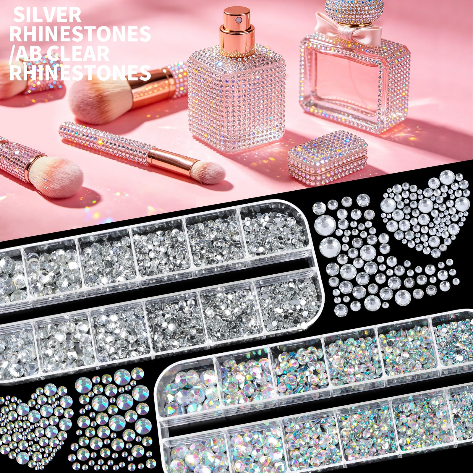 Fandamei colorful resin flat-back stones spread to show vibrant hues and crafting options