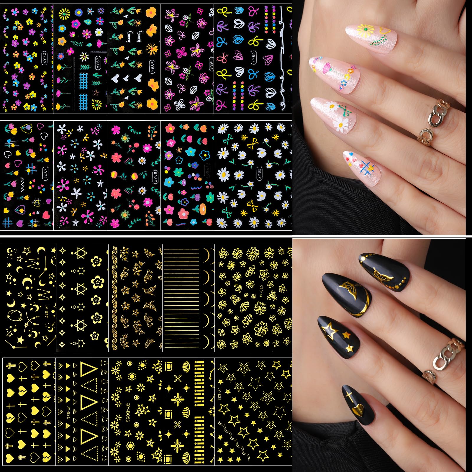 Fandamei rhinestones and pearls in boxes adding sparkle and durable shine