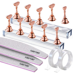 Fandamei rose gold front view showing kit components and elegant finish