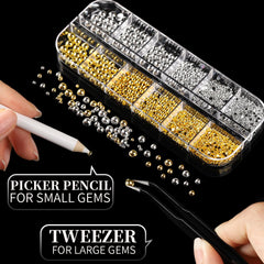Fandamei comparison of pearl sizes 1.5mm to 5mm for design planning
