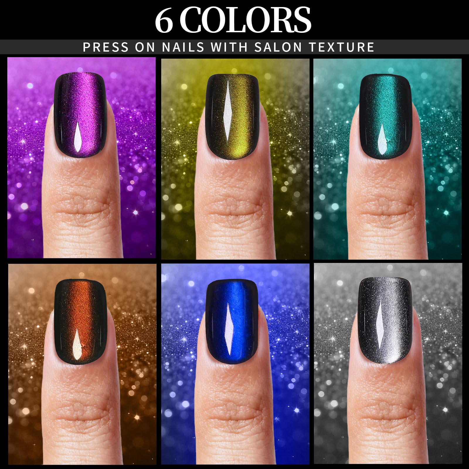 Fandamei six colors array displayed to show variety and bold finishes