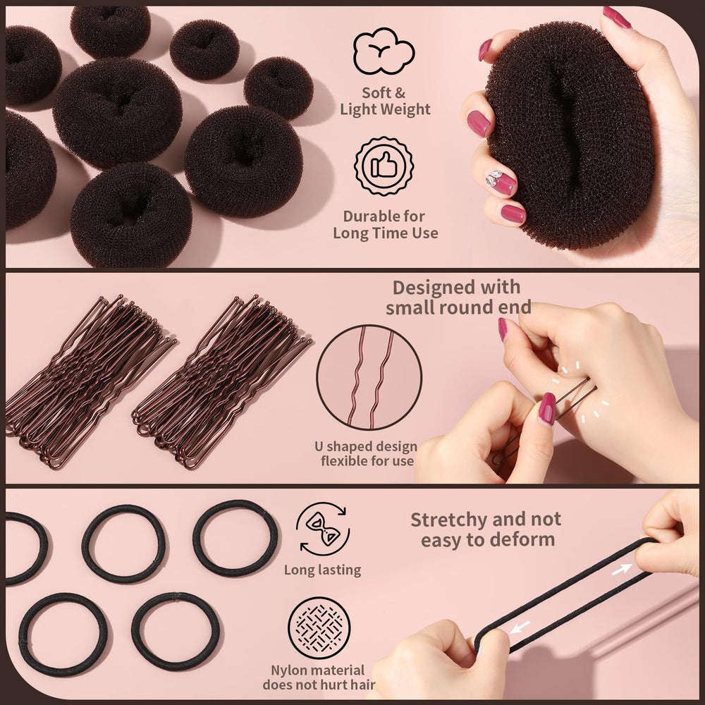Fandamei size array from extra-large to small giving options for varied hair volumes