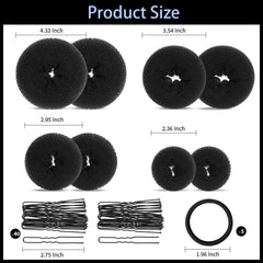 Fandamei size comparison of extra‑large, large, medium, and small donuts for selection