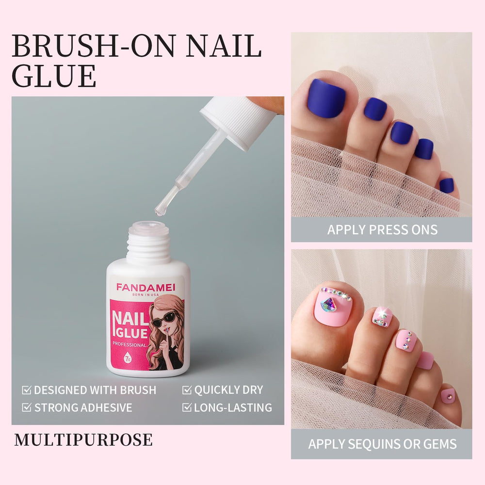Fandamei toe nails in use at the beach showing durable wear and stylish summer look