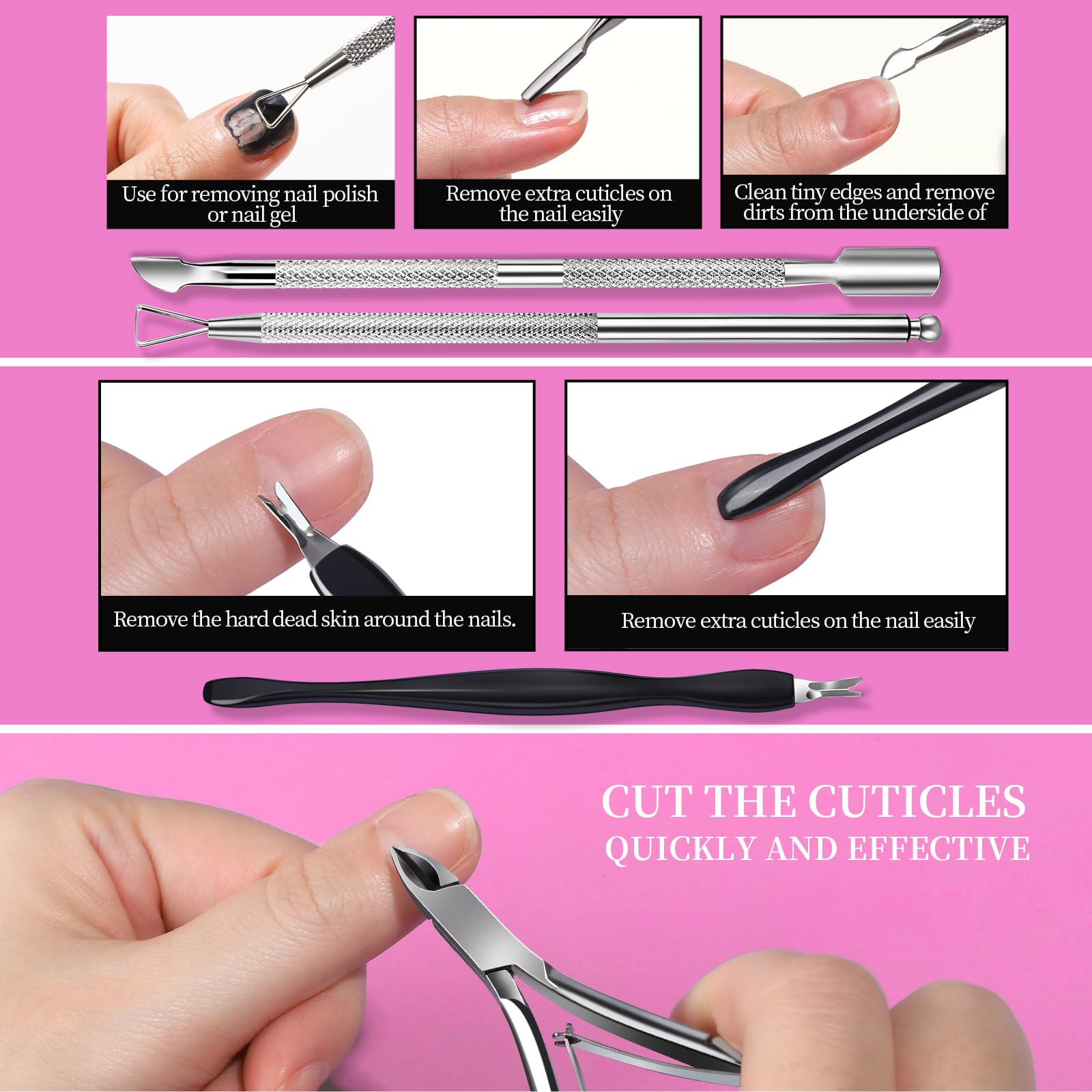 FANDAMEI full tool kit layout with all implements for complete manicure benefits