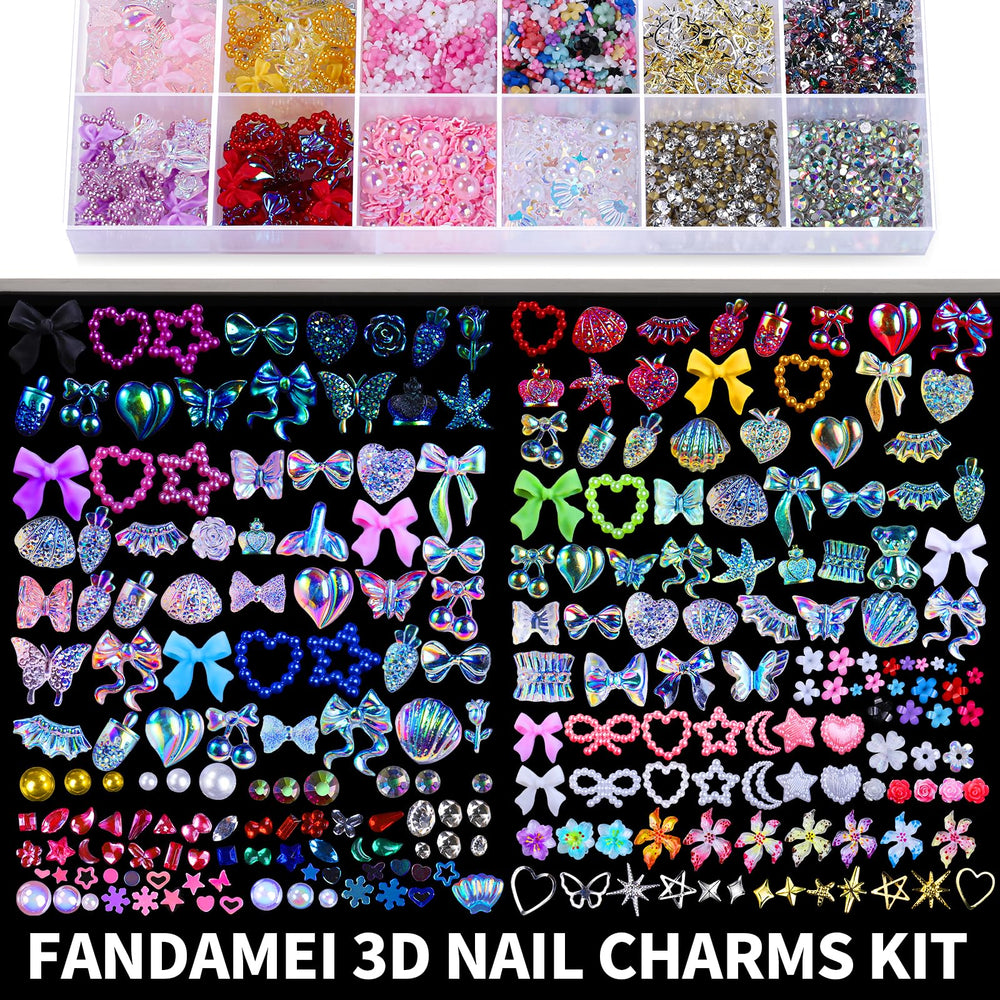 Fandamei wax pencil and tweezer placing a rhinestone for precise application
