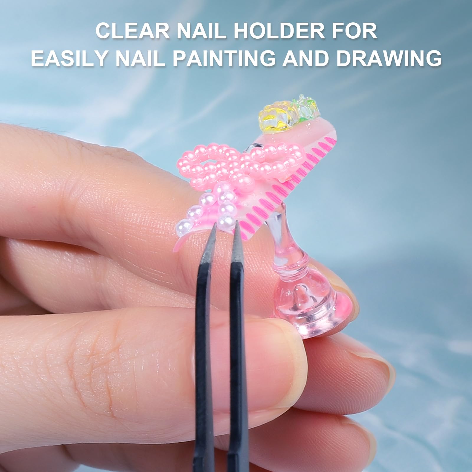 Fandamei transparent painting holders detail for precise polish application