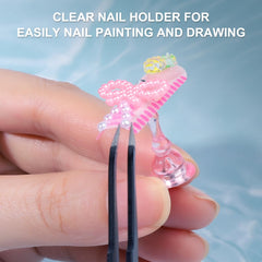 Fandamei transparent painting holders detail for precise polish application