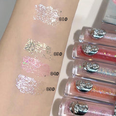 FangTangDI shimmer texture swirl highlighting concentrated glitter payoff and reflective finish