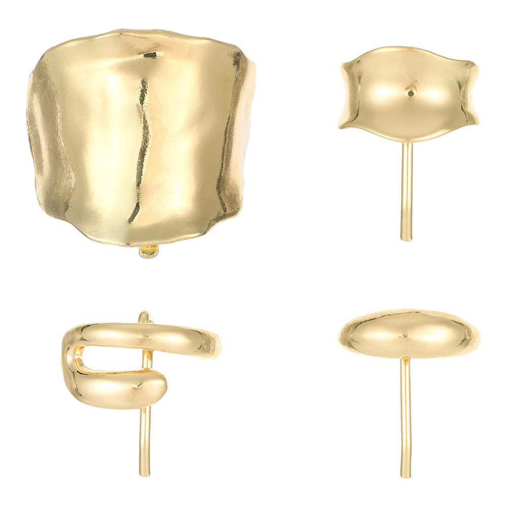 Fanmayhe front packaging showing four gold hair cuffs, easy styling benefit