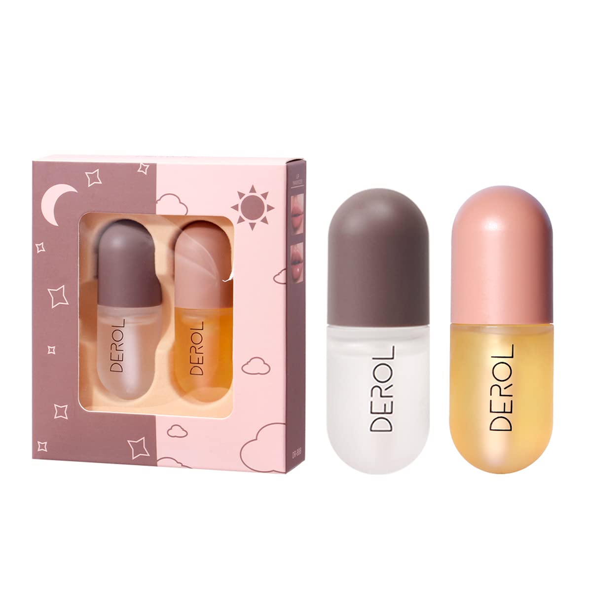 FANMIN front packaging showing both day and night lip serums for quick identification and travel ease