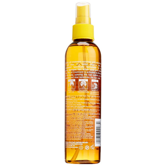 Fantasia PM Night Oil being applied to hair ends demonstrating smoothness and hydration benefit