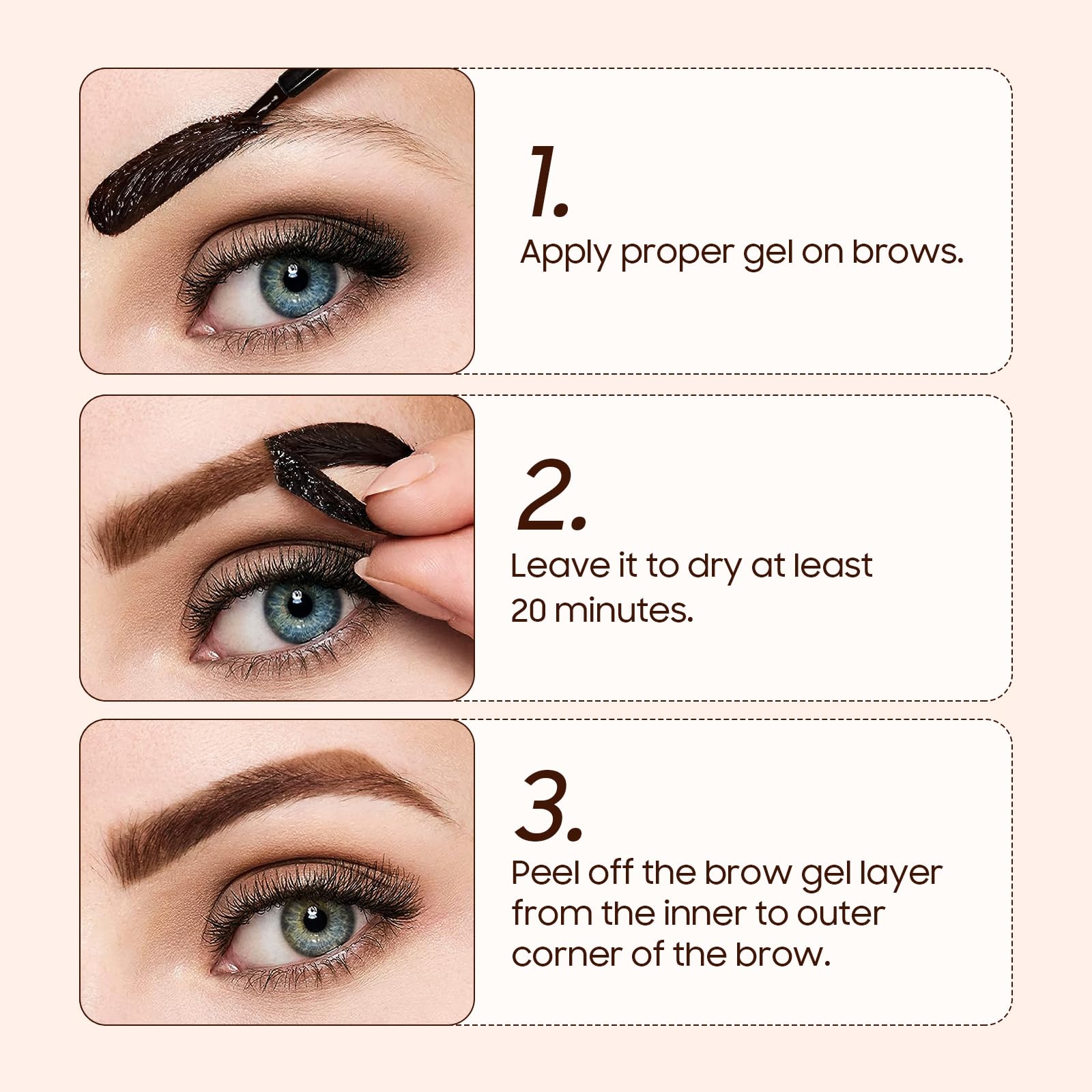 Fanterday before and after brows illustrating fuller natural-looking definition benefit